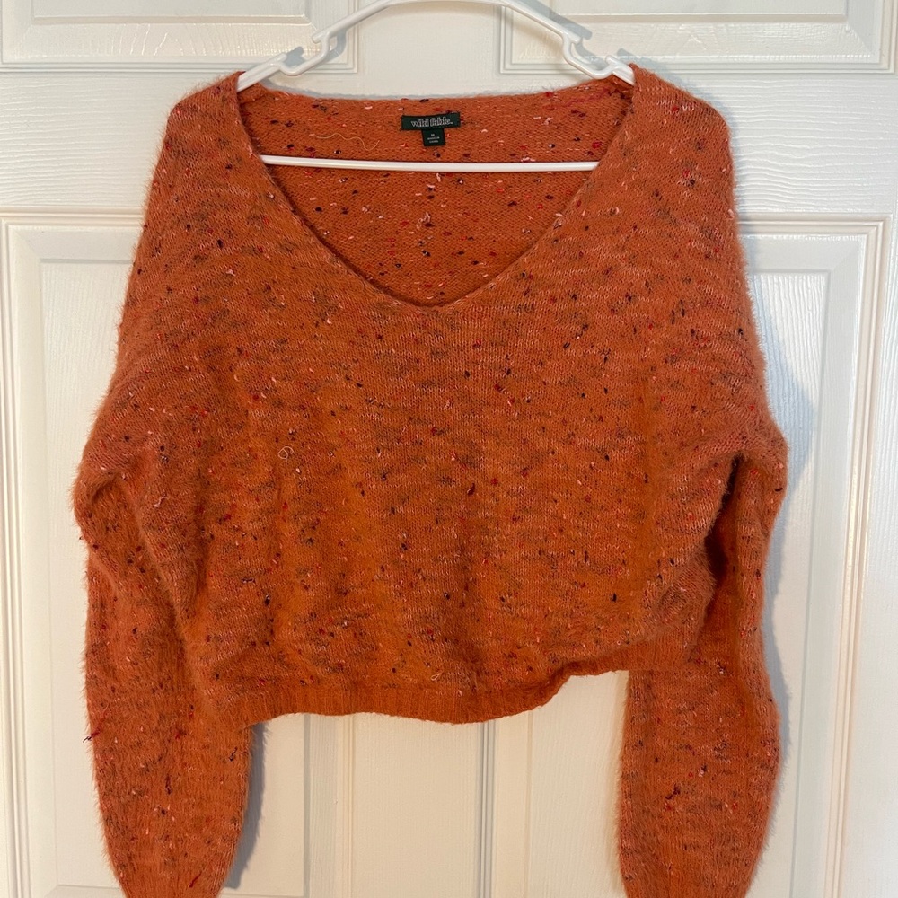 CROPPED TARGET SWEATER
